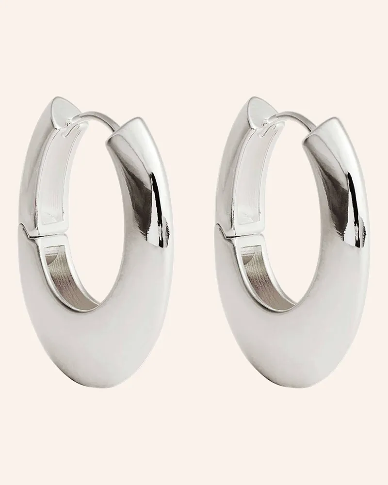 POMPIDOU Ohrhänger Medi Pebbles Hoops By Glambou silber Silber