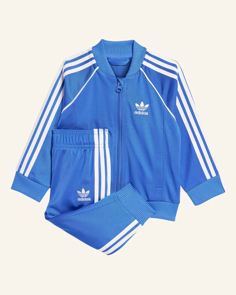 adidas ADICOLOR SST KIDS TRAININGSANZUG Blau