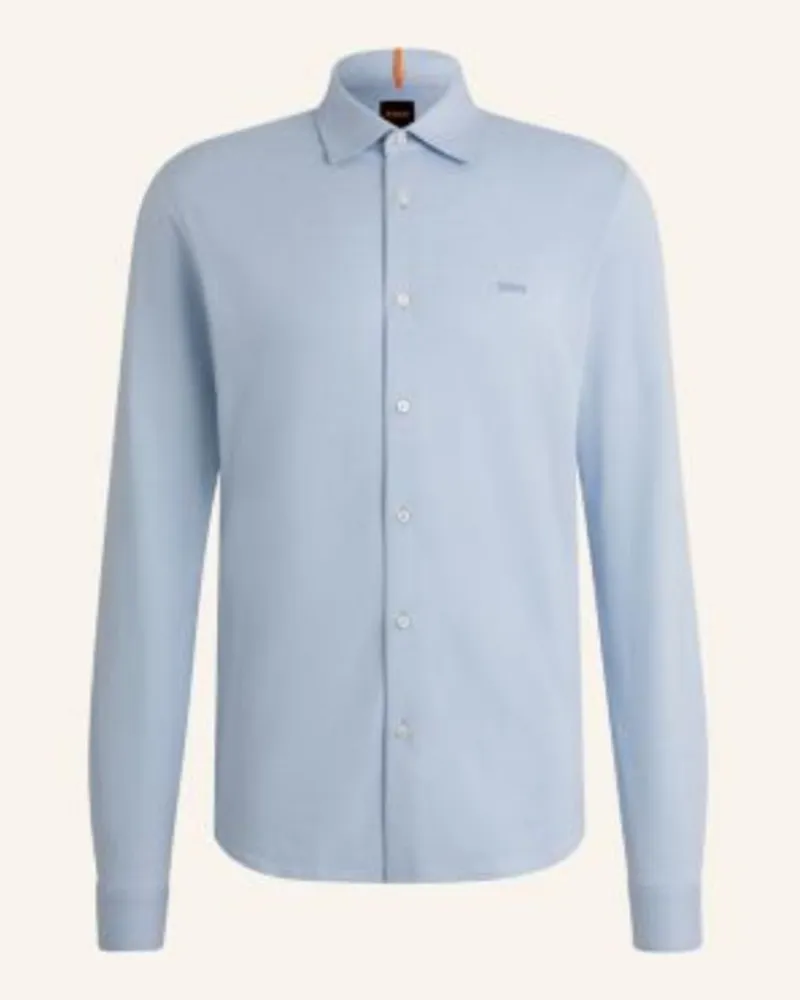 HUGO BOSS Hemd Slim Fit Blau