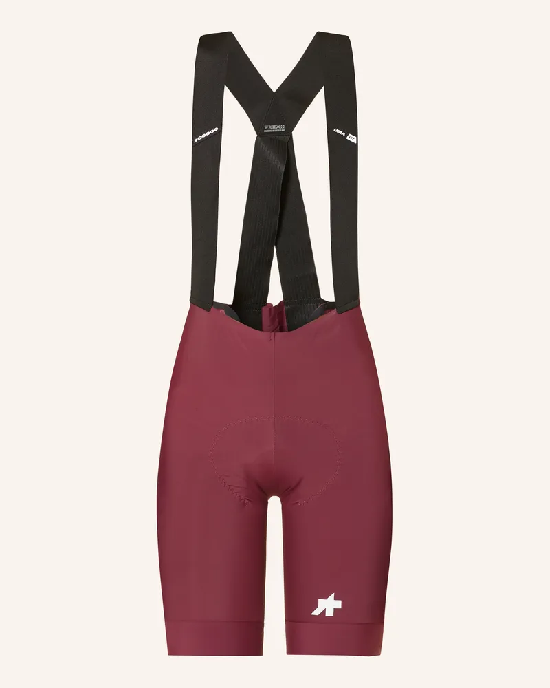 ASSOS Radhose Uma Gt s11 Mit Trägern Und Gepolstertem Einsatz rot Dunkelrot