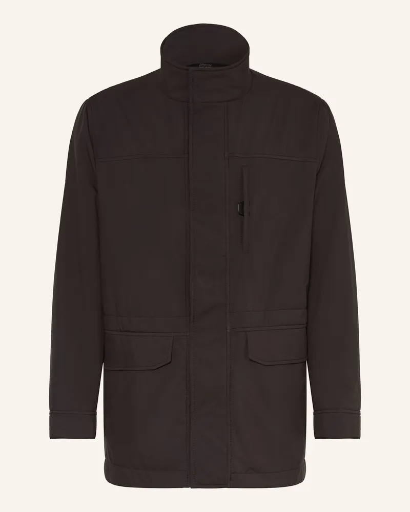 Brioni Fieldjacket mit Cashmere Dunkelbraun