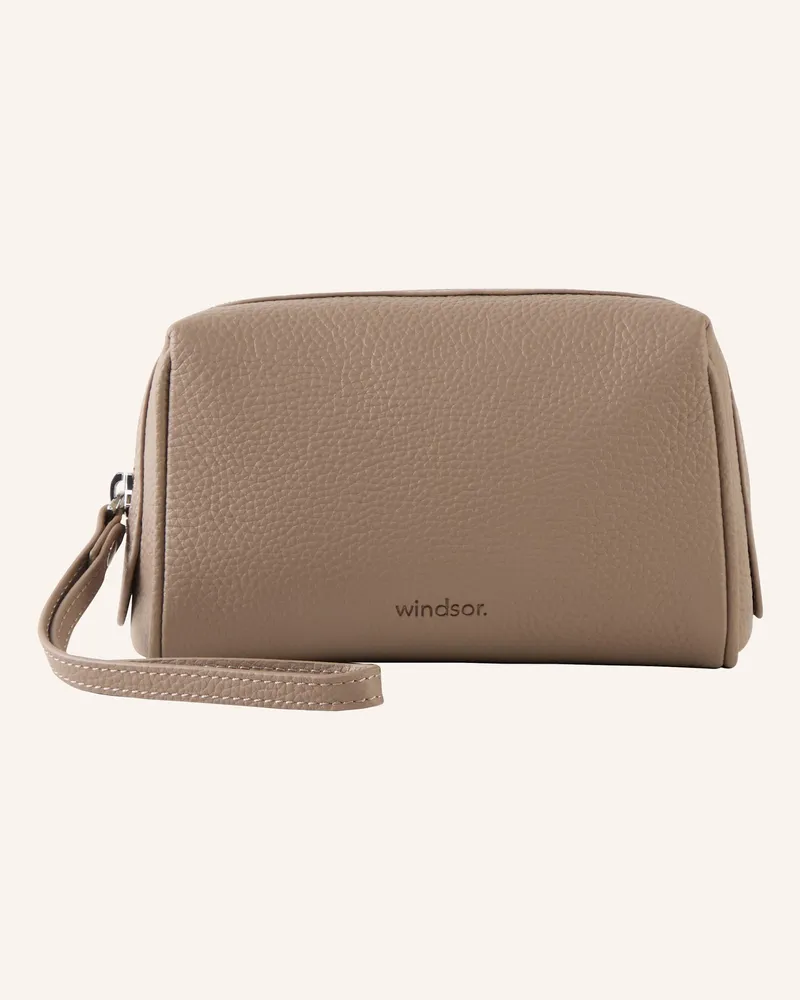 windsor. Kosmetiktasche beige Taupe
