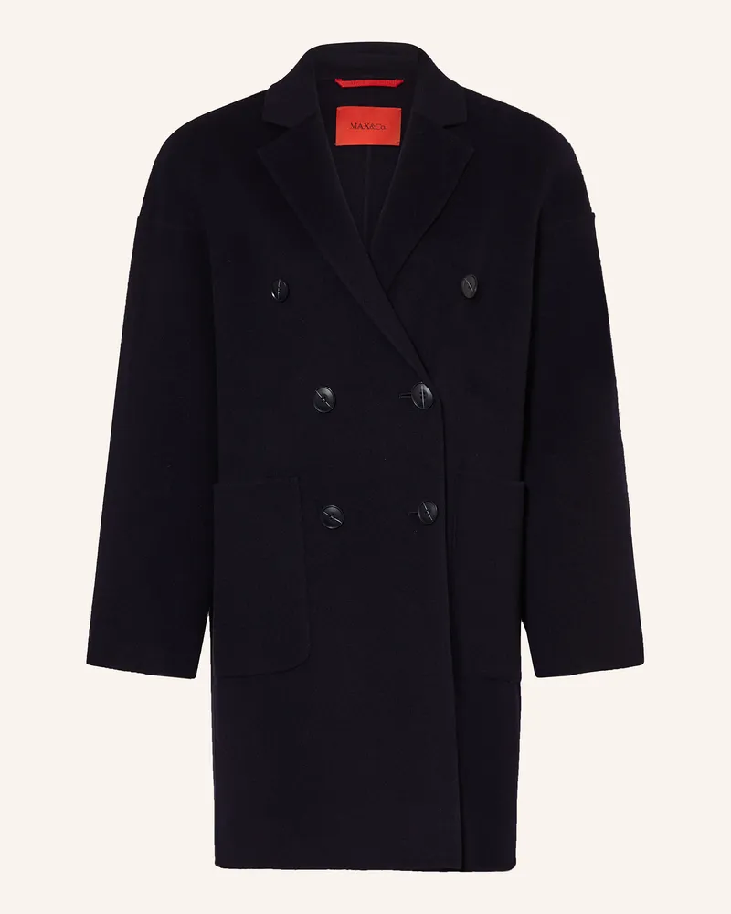 MAX&Co. Wollmantel RICCARDO Dunkelblau