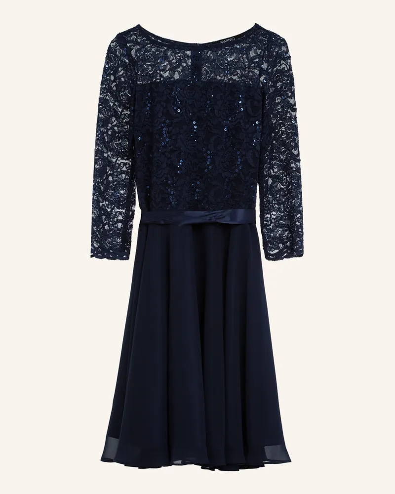 Swing Cocktailkleid blau Dunkelblau