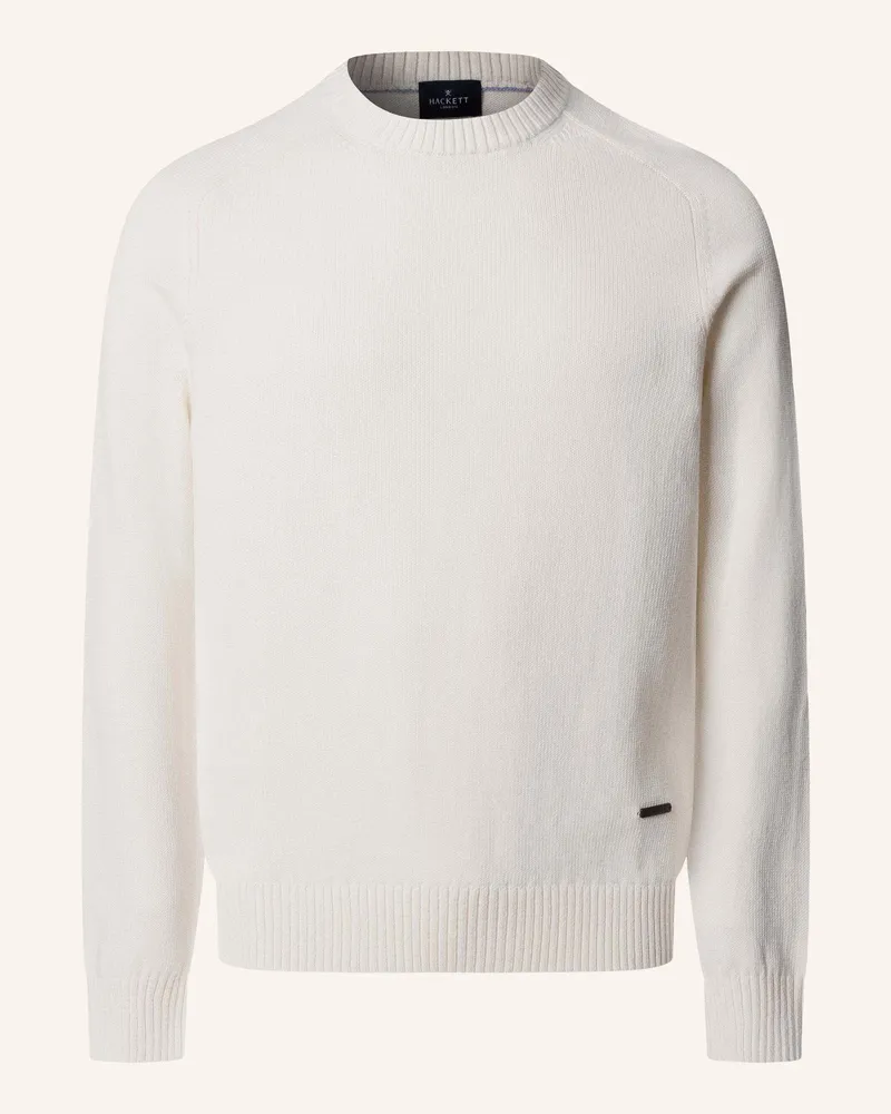 Hackett Pullover Saddle Crew weiss Creme