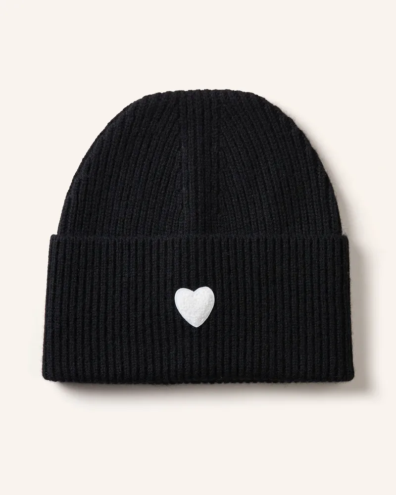 Darling Harbour Mütze mit Cashmere Schwarz