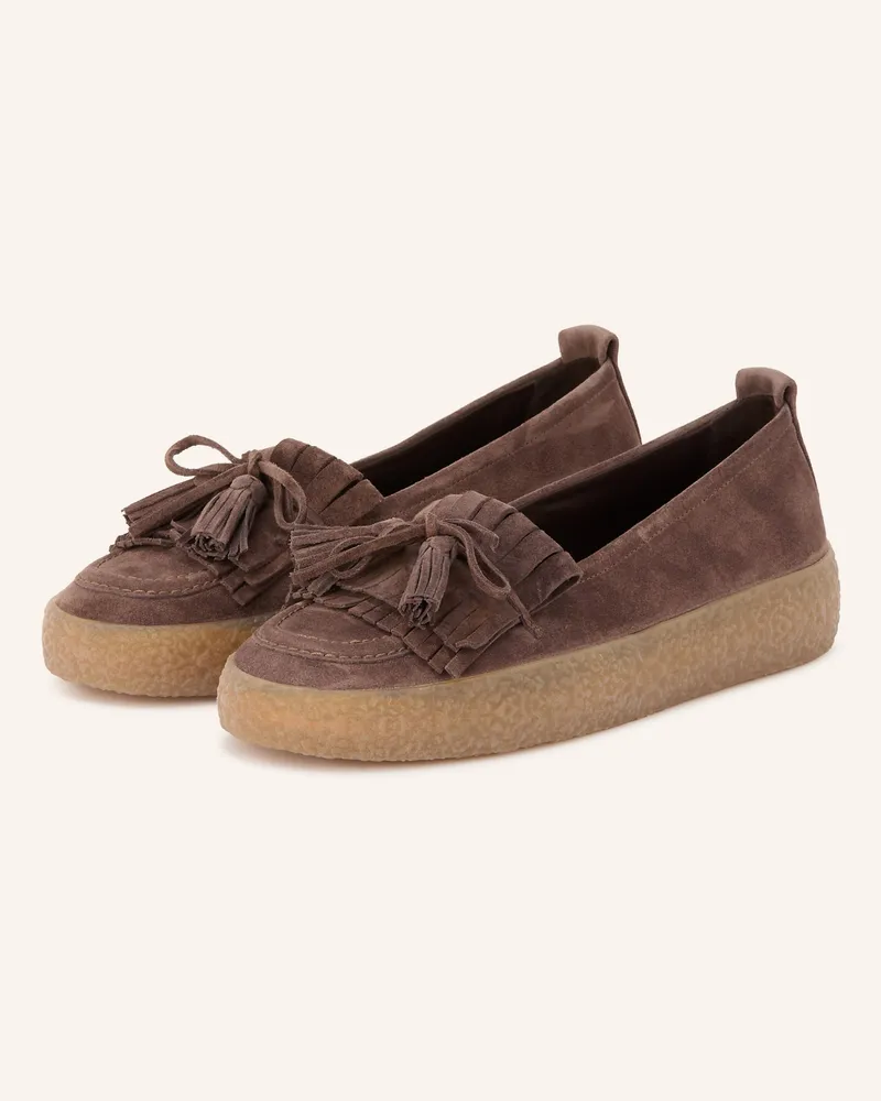 Kennel & Schmenger Plateau-Loafer Dunkelbraun