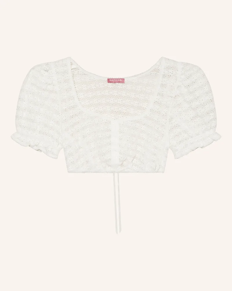 Krüger Dirndlbluse Deike weiss Weiss