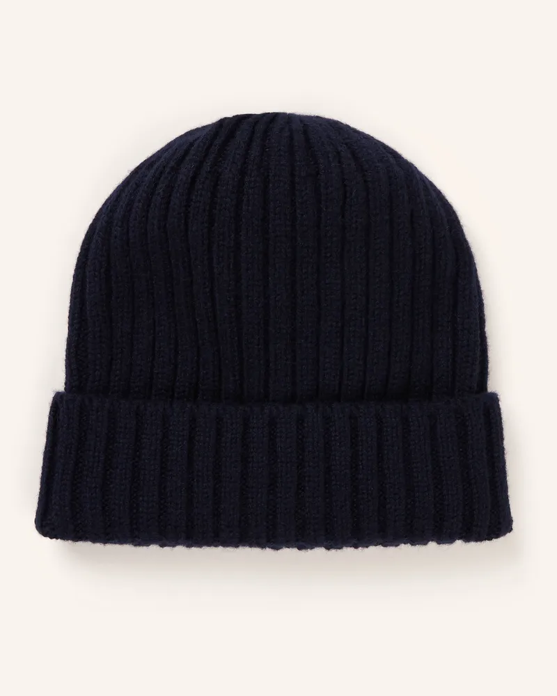 Fedeli Cashmere-Mütze blau Dunkelblau