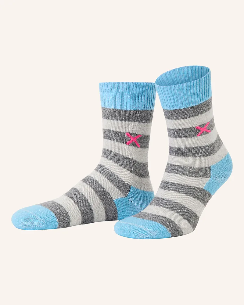 UNIO Socken Cosy Glitzi Mit Glitzergarn blau Blau