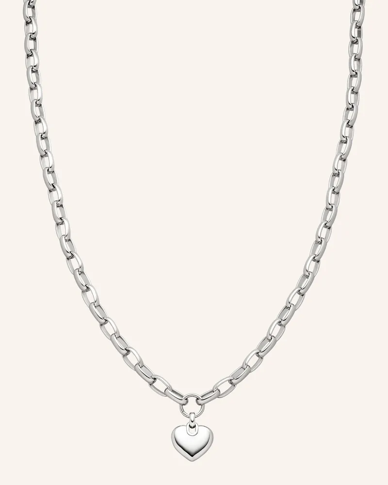 S.Oliver Halskette  Aus  Edelstahl silber Silber