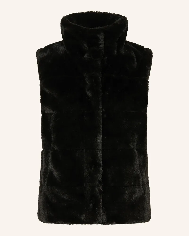 monari Kunstfell-Weste schwarz Schwarz