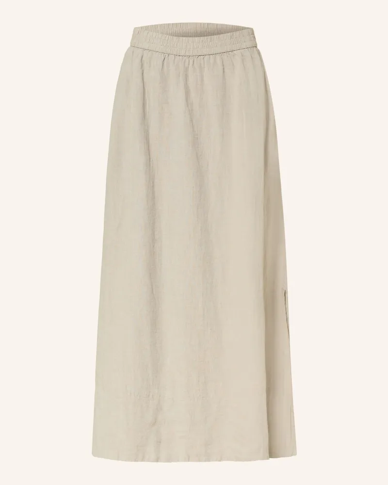 Knowledge Cotton Apparel Leinenrock Beige