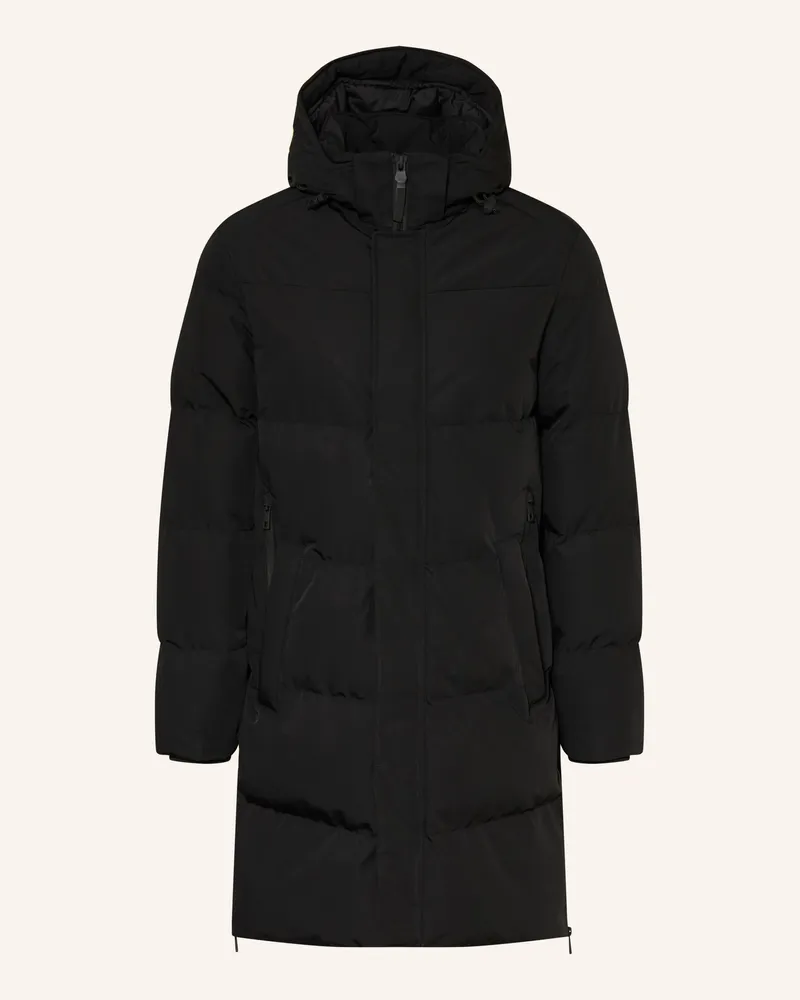 paul Parka Mit Abnehmbarer Kapuze schwarz Schwarz
