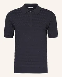 Reiss Strick-Poloshirt RIZZO Blau