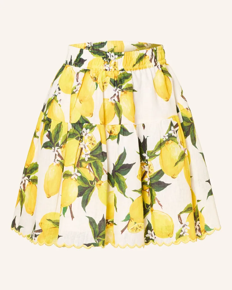 Mrs & HUGS Leinenrock gelb Gelb