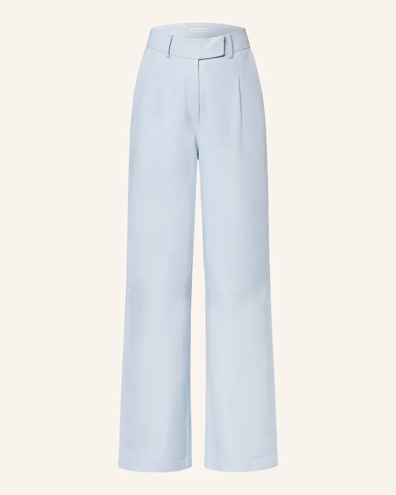 Mrs & HUGS Lederhose Hellblau