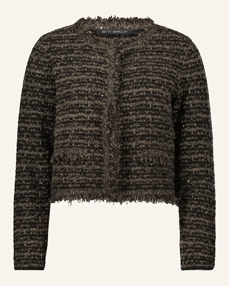 Betty Barclay Jacke aus Bouclé mit Pailletten 9978