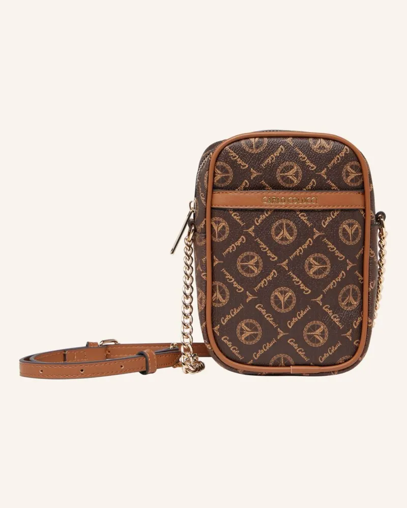 Carlo Colucci Minitasche Mit Logodruck Di Lena braun Braun