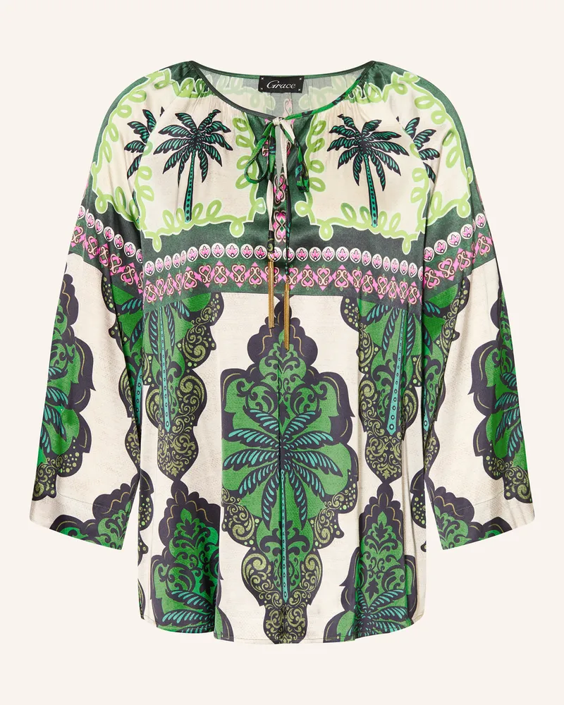 Grace Blusenshirt Mit 3/4-Arm gruen Grün