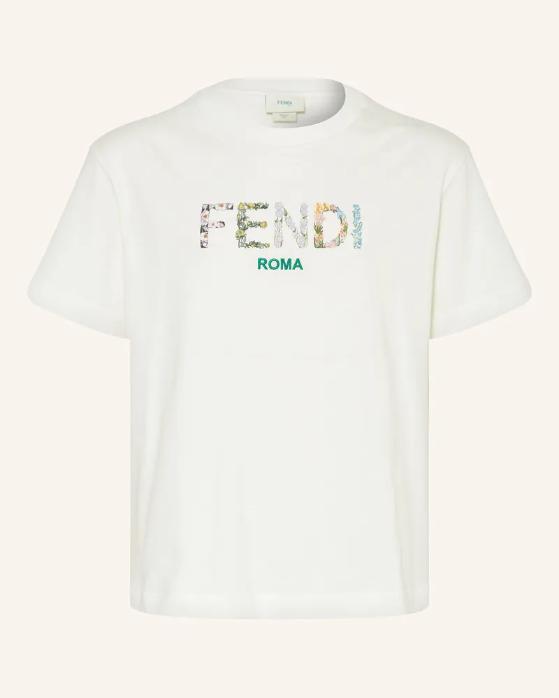 Fendi T-Shirt weiss Ecru