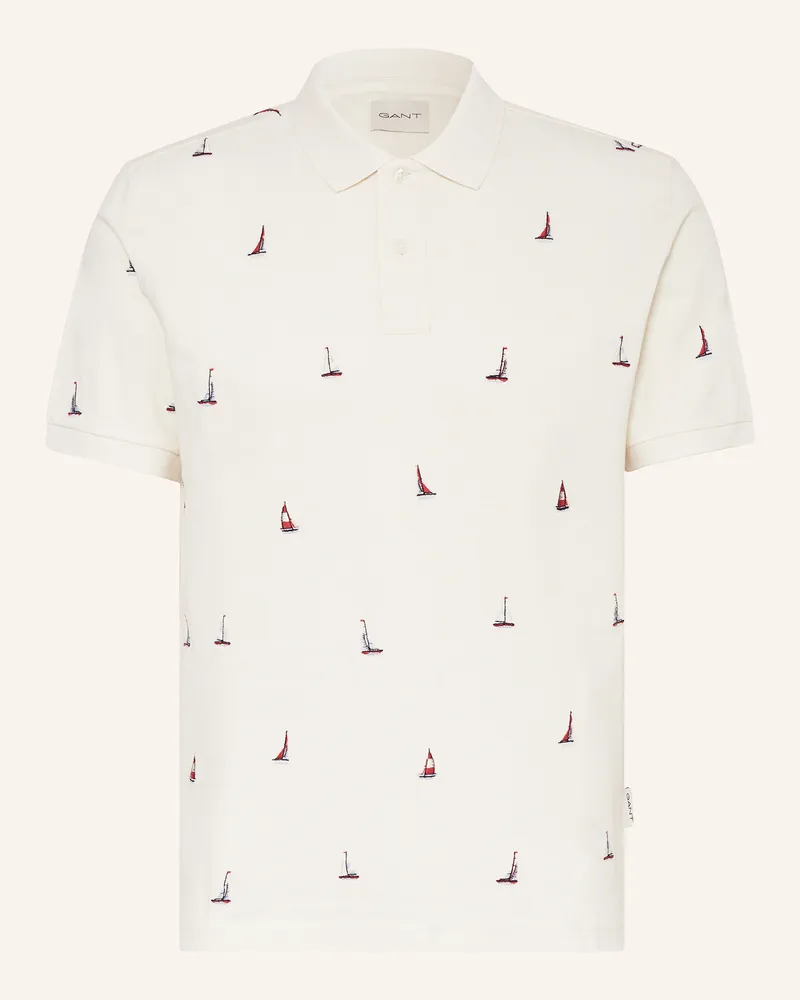Gant Piqué-Poloshirt Creme
