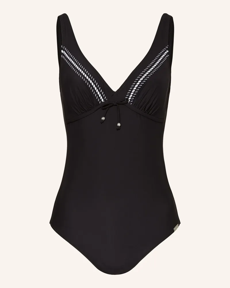 Charmline Shape-Badeanzug RIBBON PLAY Schwarz