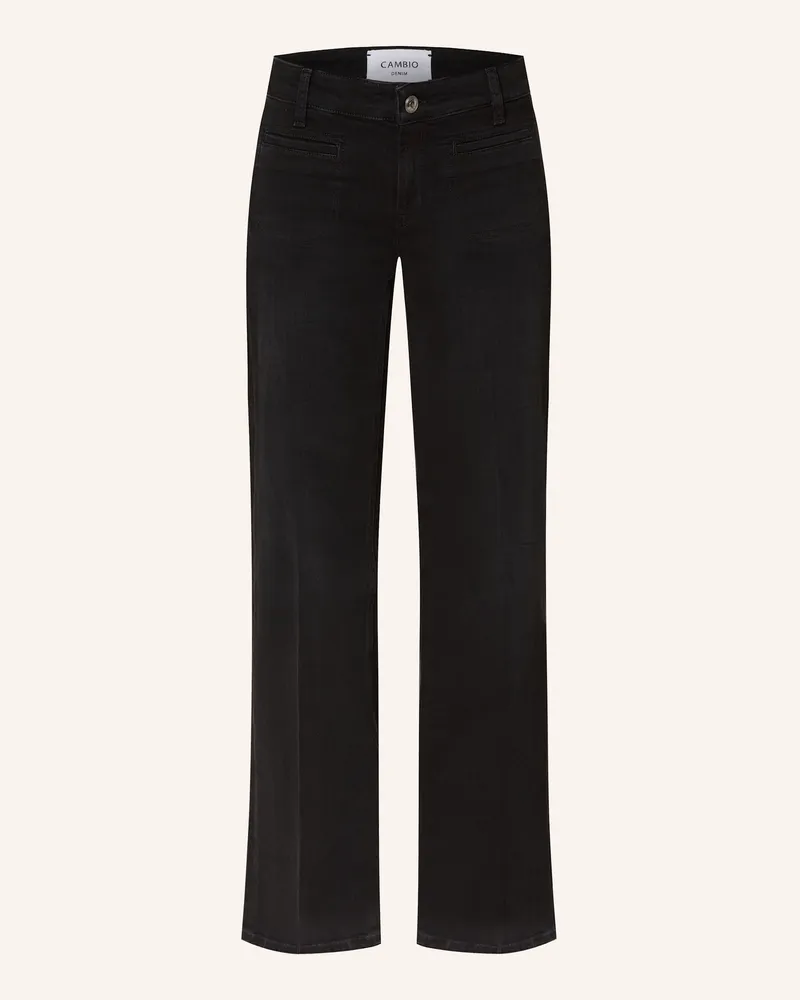 Cambio Flared Leg Jeans Tess schwarz 5014