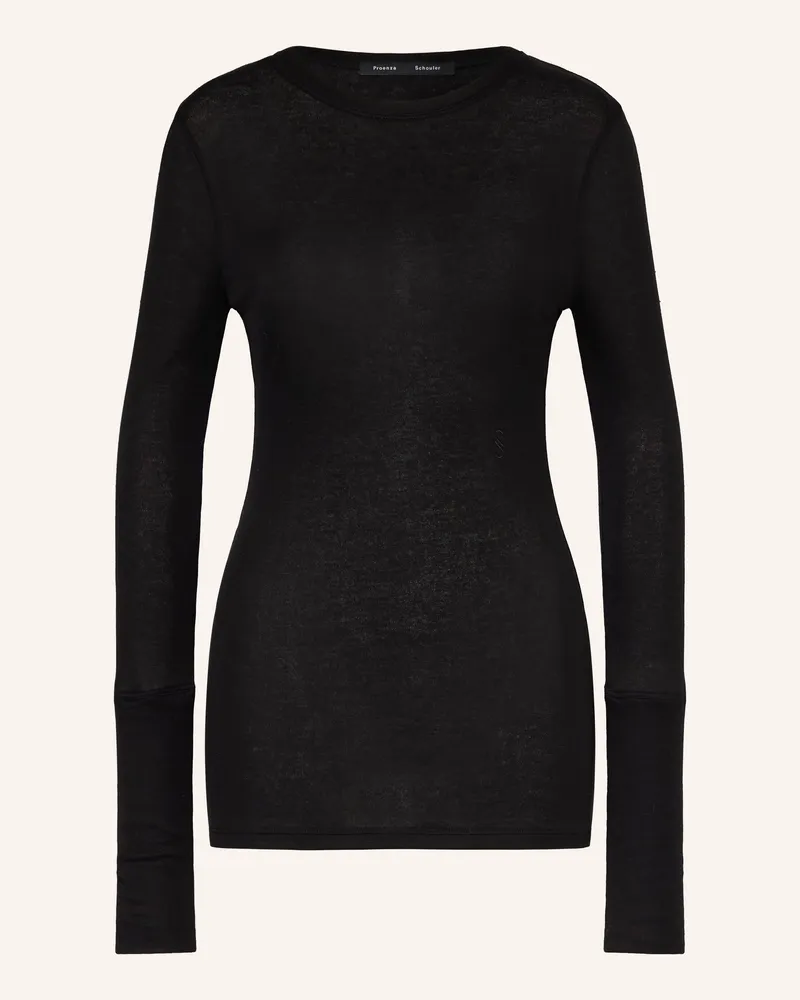 Proenza Schouler Longsleeve Kaiya schwarz Schwarz