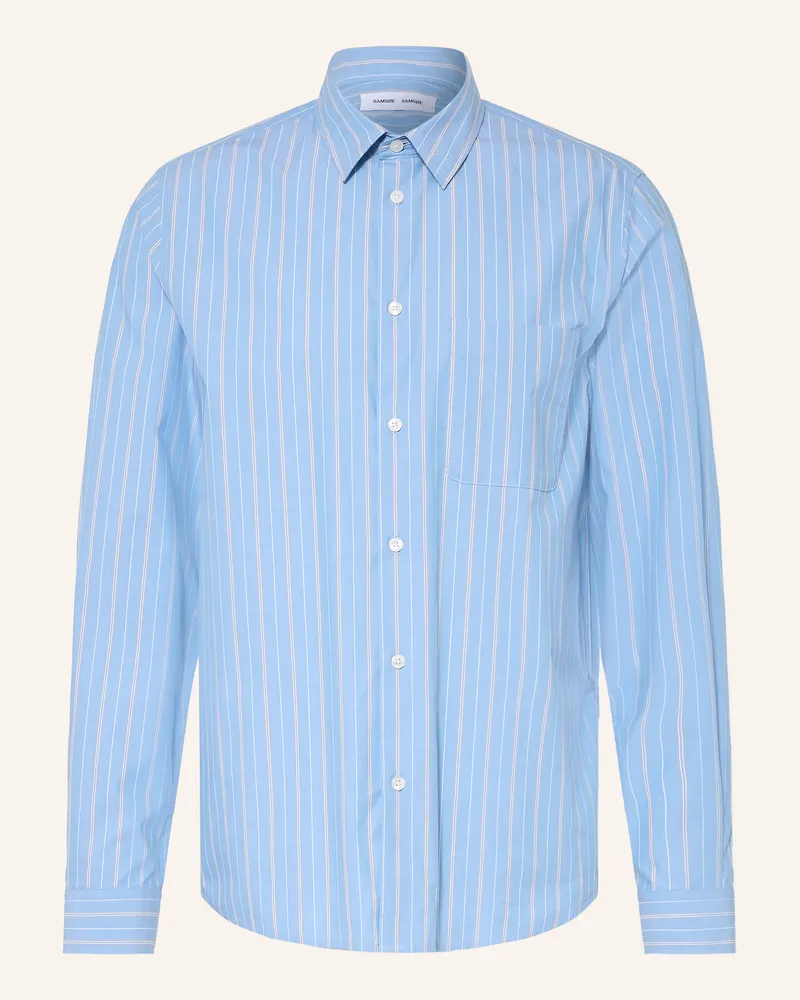 Samsøe & Samsøe Hemd Saliam Comfort Fit blau Hellblau