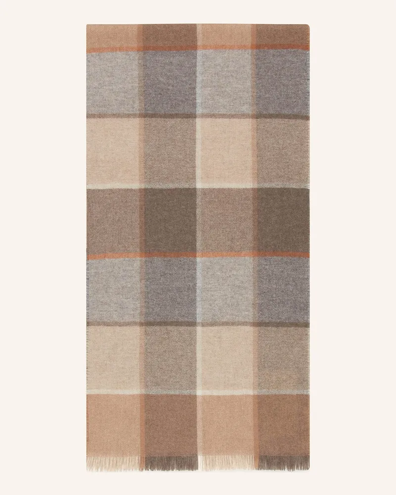 Strokesman's Cashmere-Schal beige Grau