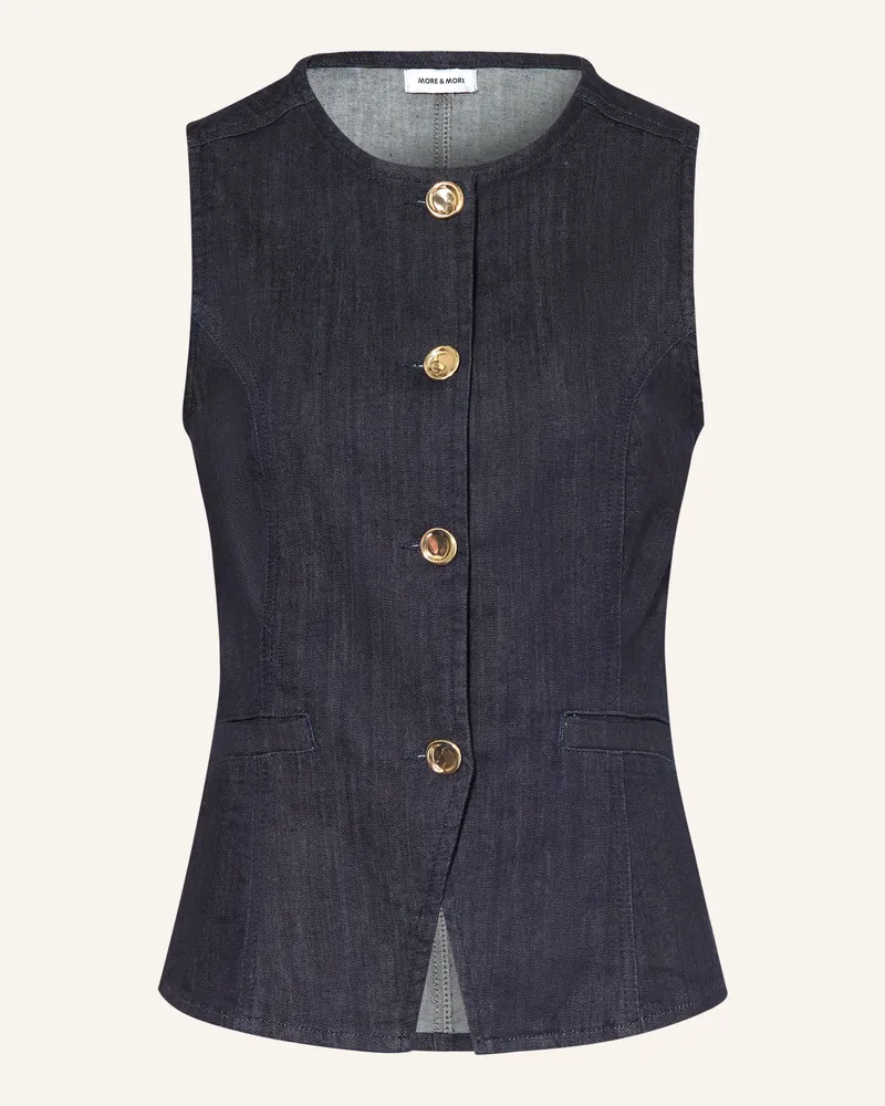 More & More Jeansweste Dunkelblau