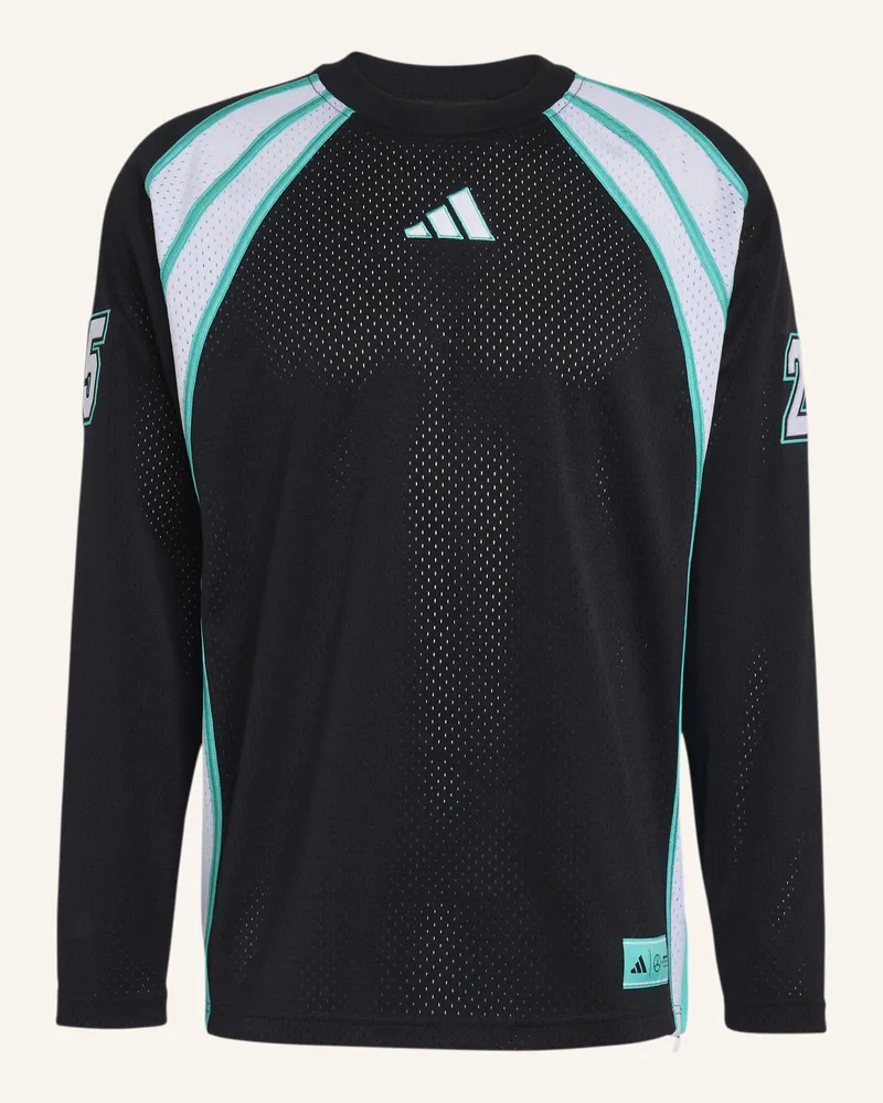 adidas MERCEDES - AMG PETRONAS FORMULA ONE TEAM LAS VEGAS LONGSLEEVE FÜR HERREN Schwarz
