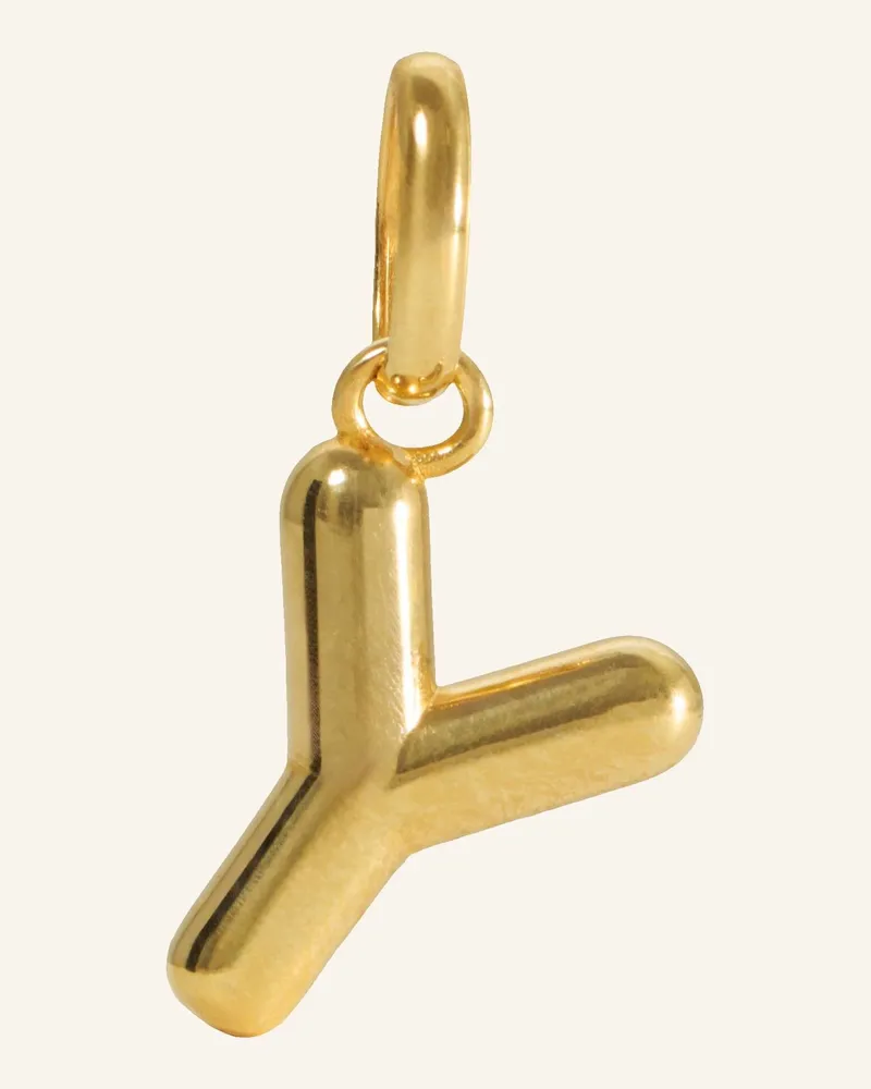 POMPIDOU Anhänger PUFFY LETTER Y by GLAMBOU Gold