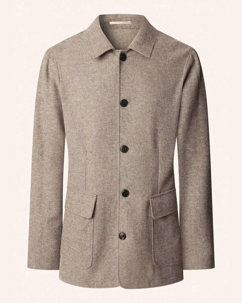 Hackett Fieldjacket WOOL TEBA W/COLLAR Beige