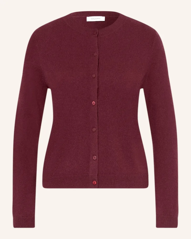 Darling Harbour Strickjacke Aus Cashmere rot Bordeaux