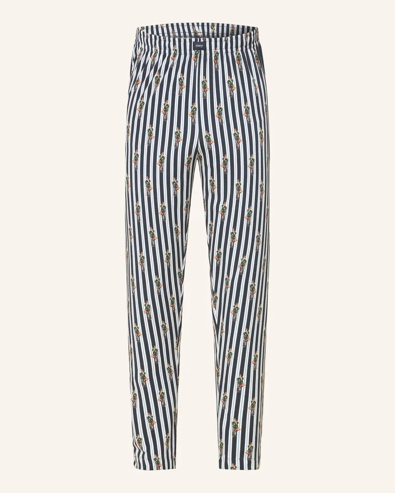 Mey Schlafhose Serie Smoke Show blau Dunkelblau
