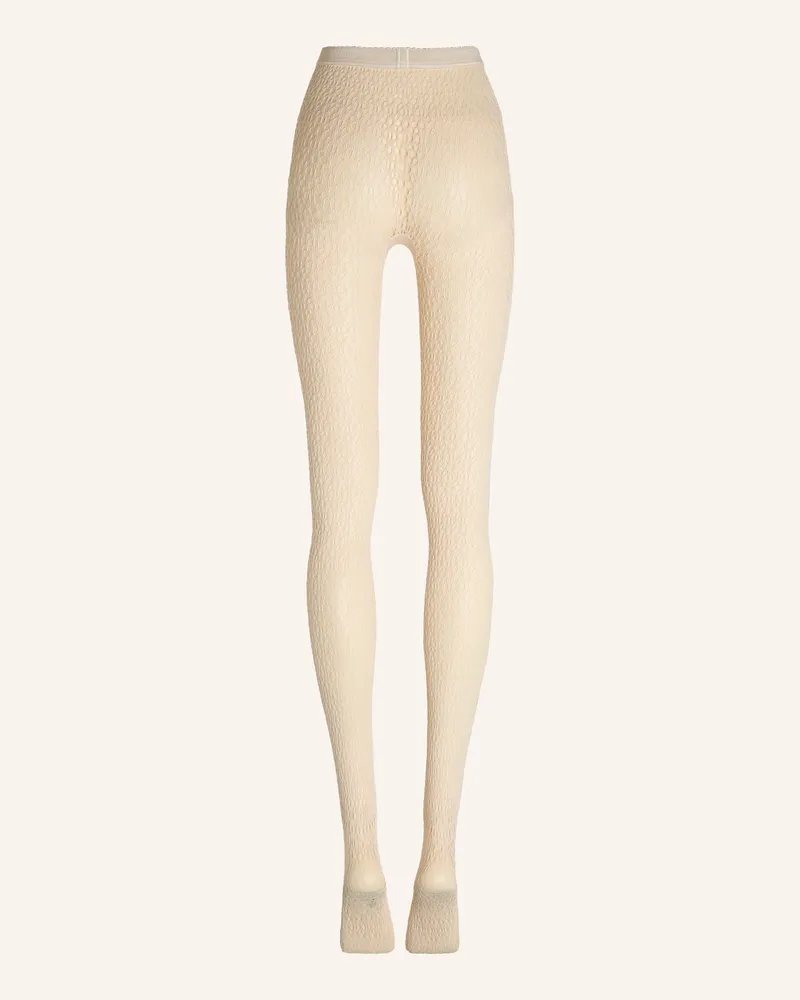 Wolford Wolford Tights Daisy Net Tights weiss Braun