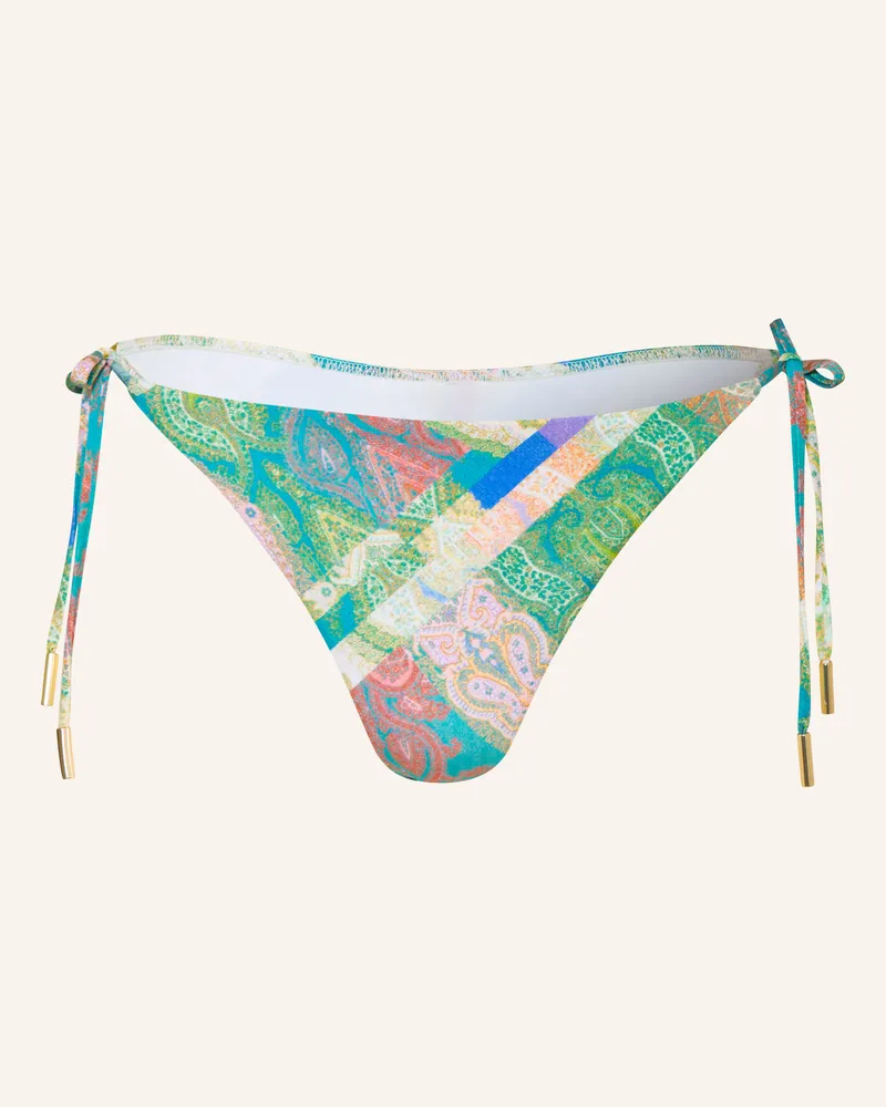 Maryan Mehlhorn Triangel-Bikini-Hose Jacquard blau Blau