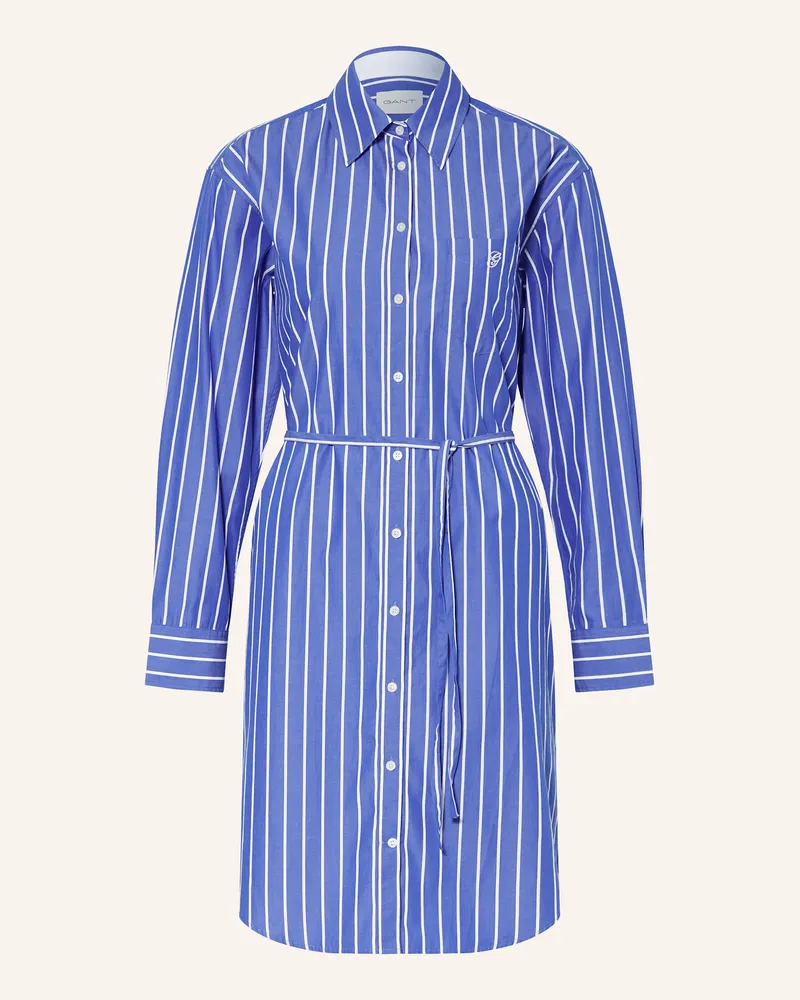 Gant Hemdblusenkleid blau Blau