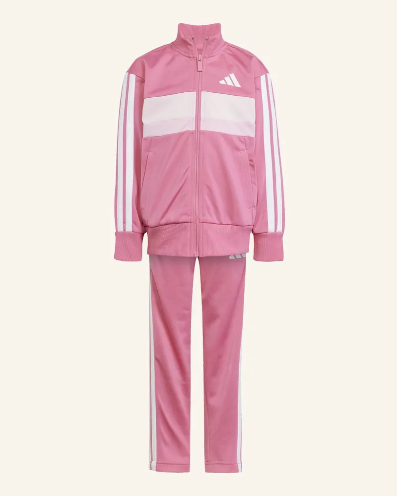 adidas SEASONAL ESSENTIALS TIBERIO 3-STREIFEN TRICOT KIDS TRAININGSANZUG Rosa