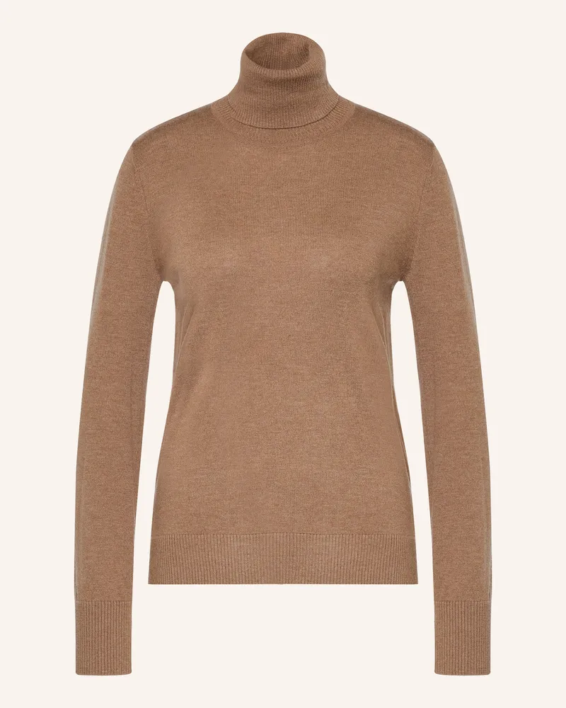 Max Mara Rollkragenpullover braun Camel