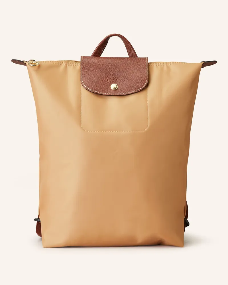 Longchamp Rucksack Le Pliage Medium braun Cognac