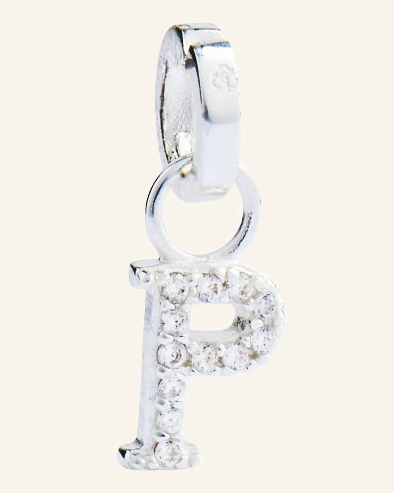 POMPIDOU Anhänger P By Glambou silber Silber