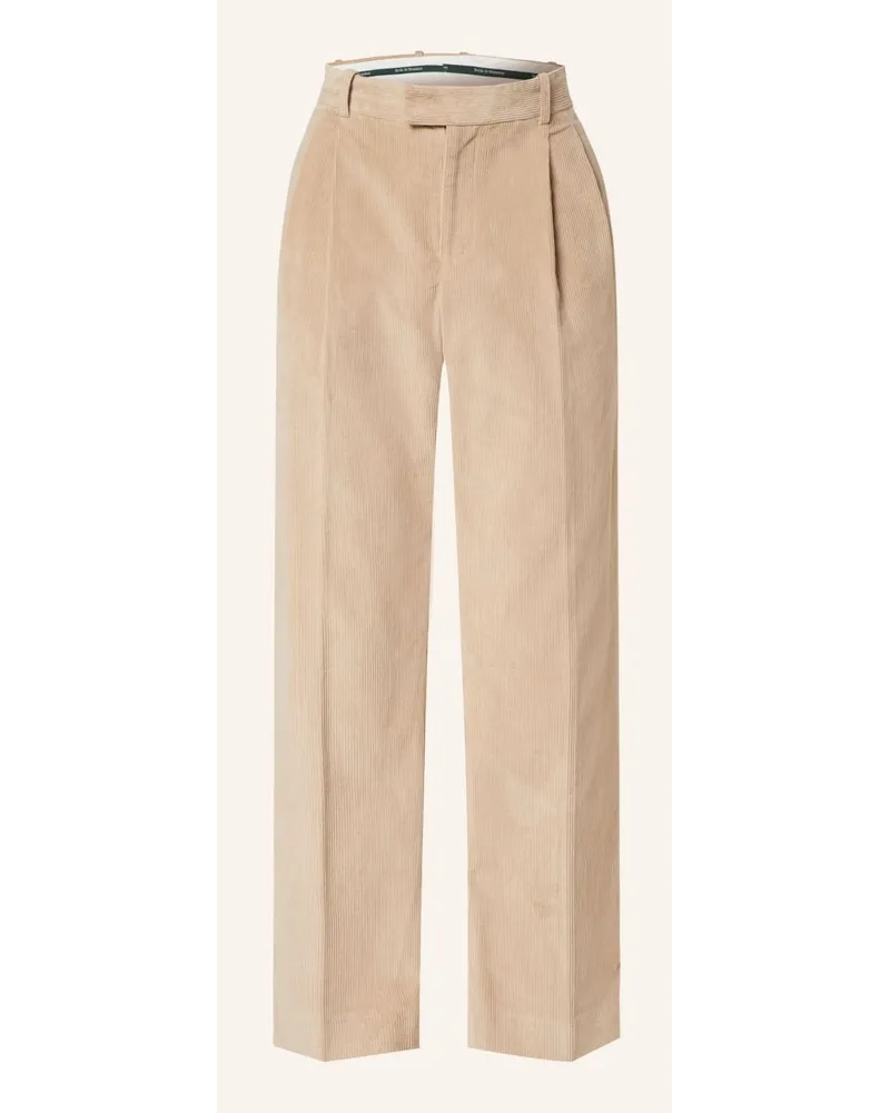 Drôle de Monsieur Cordhose Relaxed Fit Beige