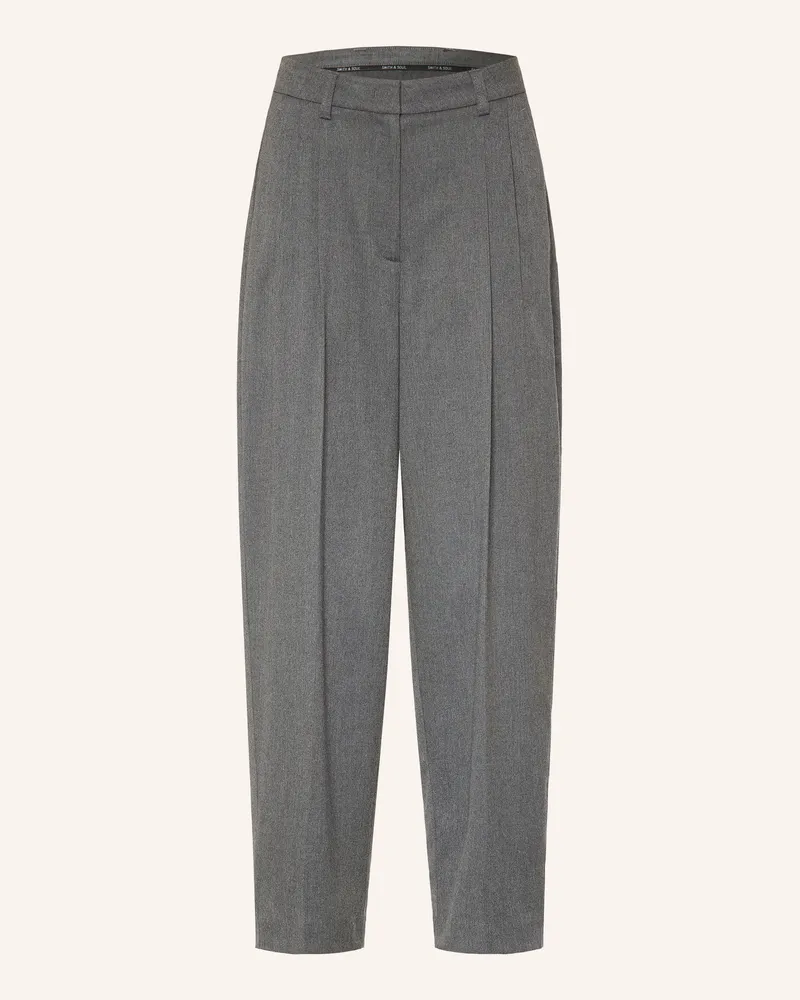Smith & Soul 7/8-Hose Aus Flanell grau Dunkelgrau