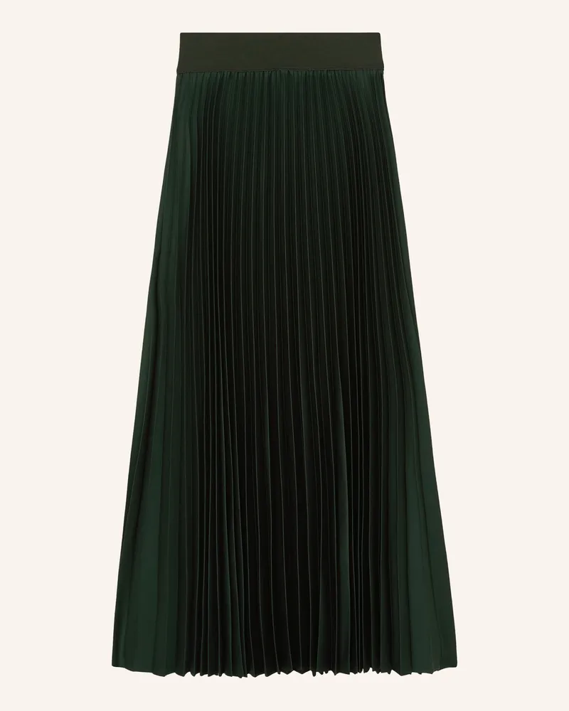 Reiss Plisseerock Seren gruen Dunkelgrün