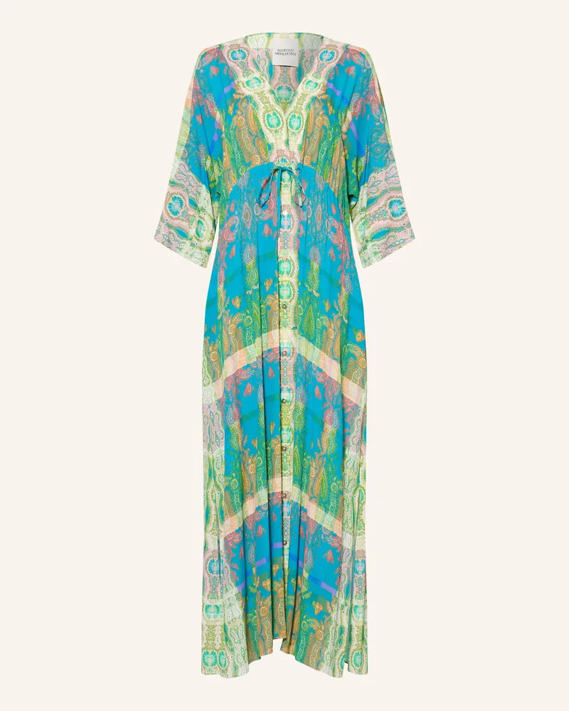 Maryan Mehlhorn Strandkleid Mit 3/4-Arm blau Türkis