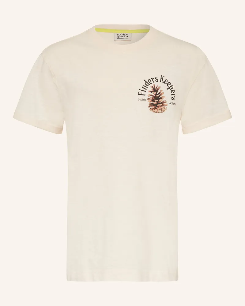 Scotch&Soda T-Shirt weiss Creme