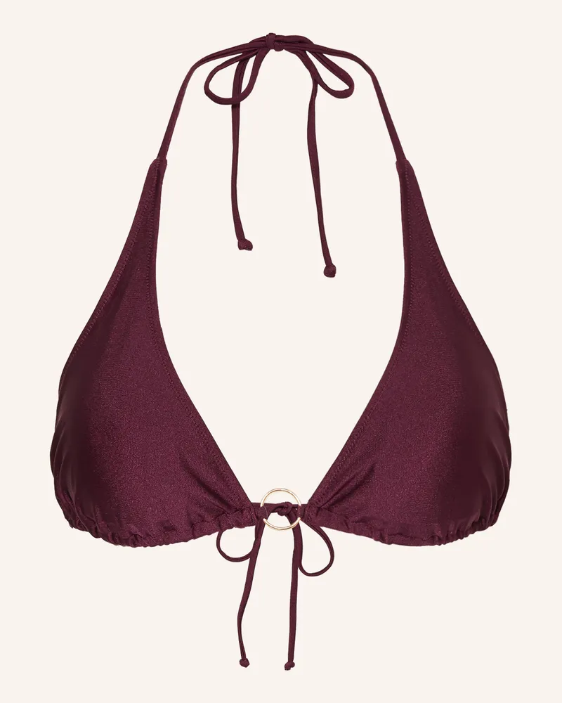 Mrs & HUGS Triangel-Bikini-Top Dunkelrot
